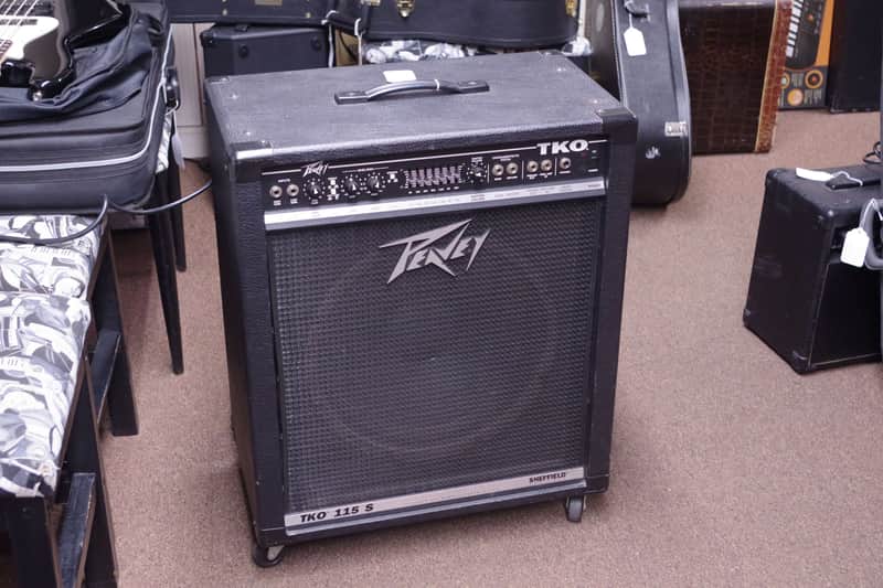 Peavey TKO 115S bass guitar combo AMP amplifier 80 watt 1x15 - rolling casters - used - LOCAL PICKUP image 1