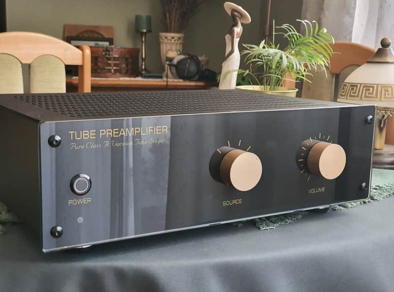 Tube Preamplifier ECC82 ECC88 SRPP CCDA Front Glass