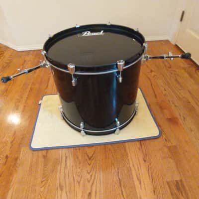 Pearl Roadshow extra deep 22 round x 18 inch bass drum gloss black excellent image 8