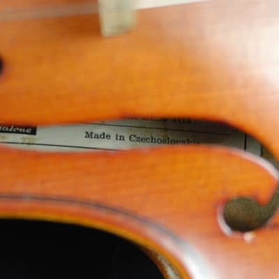 Vintage Lignalone Antonius Stradivarius Cremonensis Faciebat Anno 1713 Full Size Violin. image 9