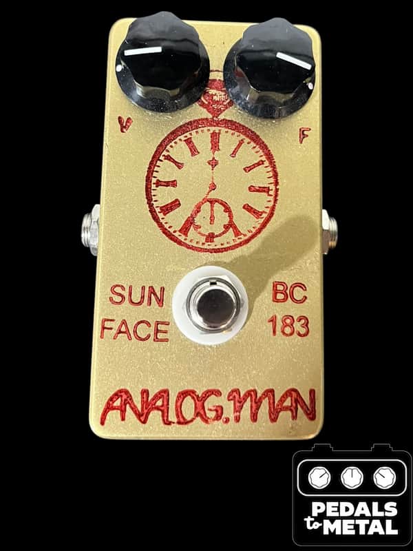 Analogman Sun Face BC183 Silicon Fuzz 2010s - Gold X16933 | Reverb