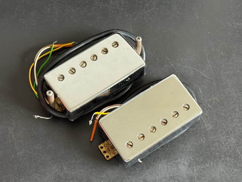 Vintage 1987 Schaller Humbucker Set (Golden 50) – Neck & Bridge image 1