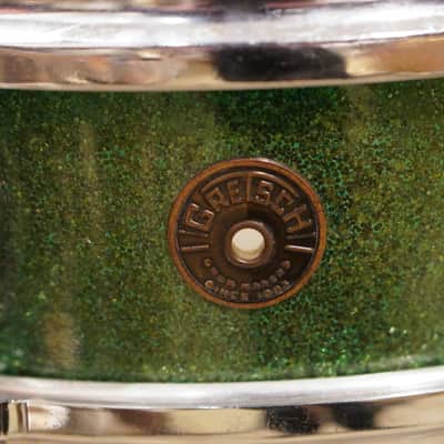 Gretsch 12/14/18/4x14" Round Badge Drum Set - 1950s Green Sparkle image 21
