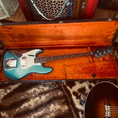 Fender left hand Jazz Bass 1965 Lake Placid Blue image 1