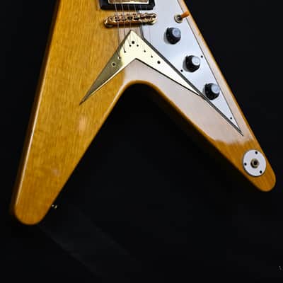 Gibson Custom Shop '59 Reissue Korina Flying V from 2003 in Natural with orinigal hardcase image 4