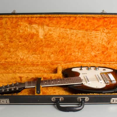 Vox Mando-Guitar 12 String Electric Guitar (1966), ser. #305324, original black hard shell case. image 10