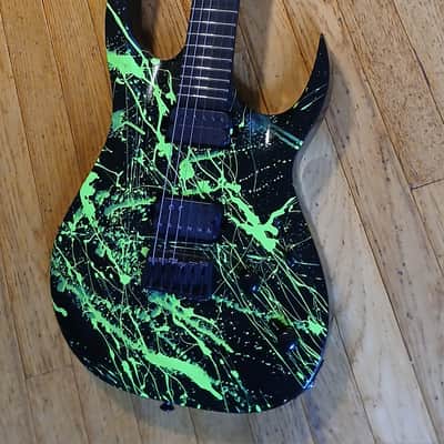 Solar Guitars A2.6 - Toxic Green Splatter image 1