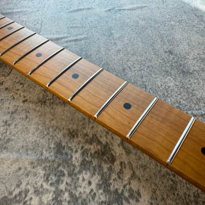 BMC Guitar 3AAA FLAME MAPLE Neck Strat® Stratocaster® 22 Fret Roasted With Maple Fingerboard Nitro Lacquer 9.5 Radius STFMM3A #1 image 4