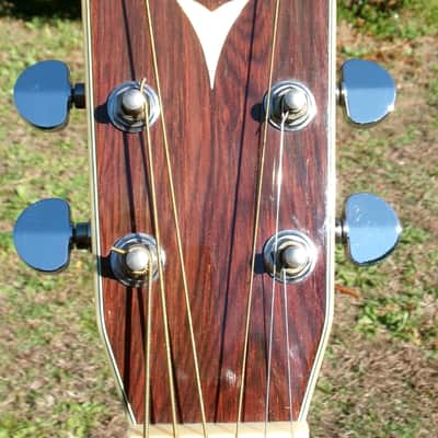 1980 Yairi YW-600 Dreadnought Guitar New Jacaranda Natural+Vintage Hard Case image 11