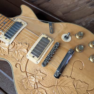 Electra 2258 Tree Of Life Set Neck Electric Guitar ?Prototype? 1970s Natural W/OHSC image 3