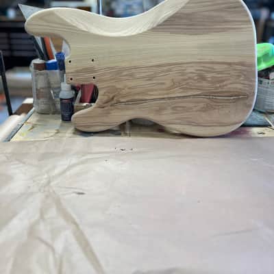 Madlad Instruments Ash Vertebrae Saver 9001 Precision Bass PBass Style Body (custom made with pride in north Texas) - Unfinished image 3