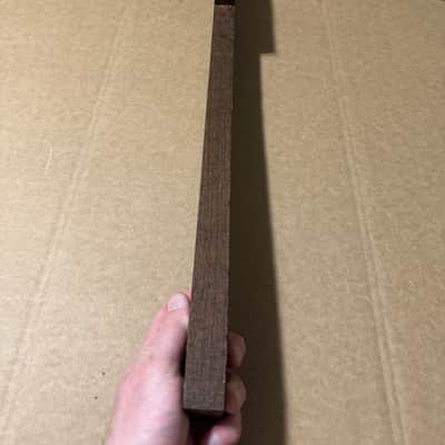 NOS 1970s Wenge Guitar Neck Blank - Pre-Shaped with Headstock & Tuning Holes Kurokumo Japan 27 7/8” x 4 1/4” x 1 1/16” image 6