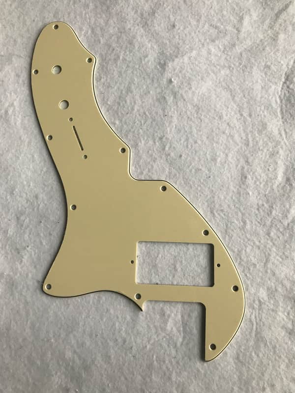 For Fender US Telecaster Thinline/Tele 69 PAF Guitar Pickguard,3 Ply Vintage Yellow image 1