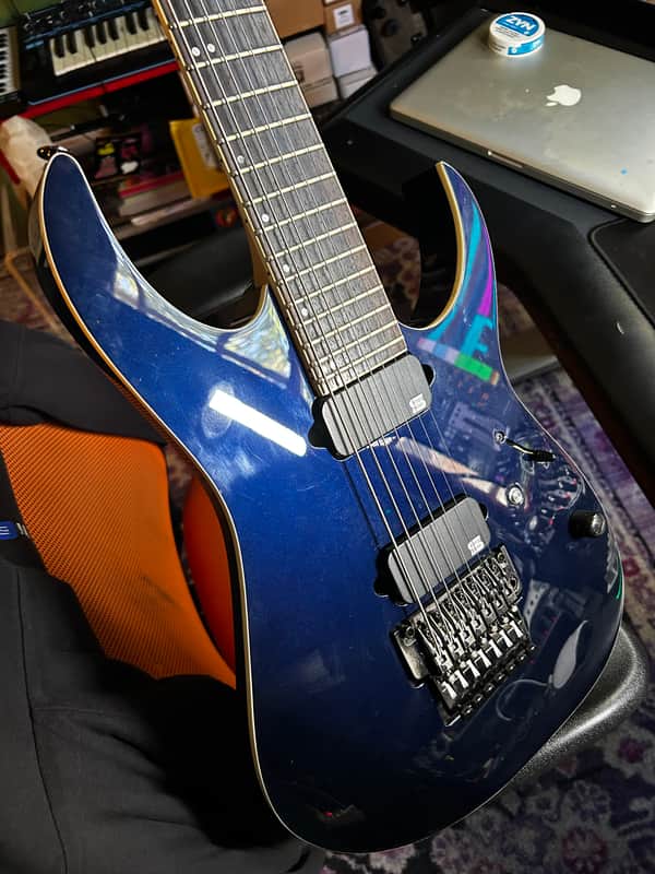 Ibanez RG2027XL-DTB Prestige 2019 - Present - Dark Tide Blue image 1
