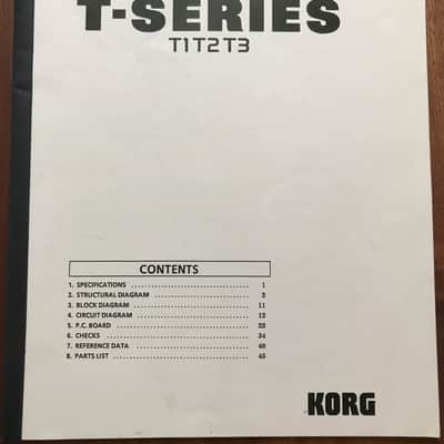 T-SERIES SERVICE MANUAL (Korg T1, T2, T3)