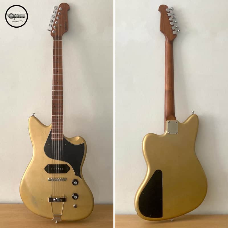 OPT Guitars | Pennod 1 | JM Style | Random Relic | Satin Sleek | Shock Gold / Blue with 3-Ply Black Guard - CUSTOM ORDER ONLY image 1