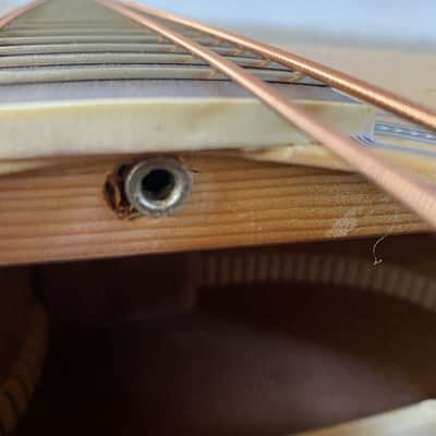 Dean Left Handed 4 String Acoustic Bass, Spruce Top Body, Mahogany Neck image 10
