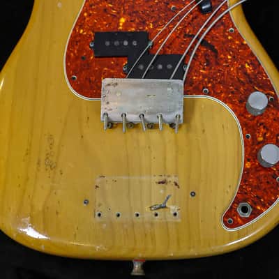 Vintage 1962 Fender Precision Bass - Fretless Conversion - Natural image 15