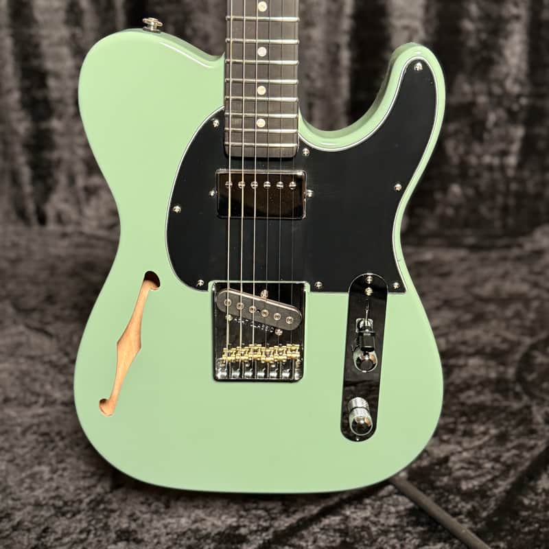 G&L Custom Built ASAT Classic Bluesboy Semi-Hollow Macha Green image 1
