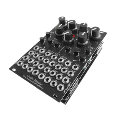 Eurorack dual analog VCO 16HP module with through zero FM - Precision tracking triangle core image 1
