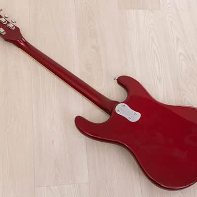 2004 Mosrite Eurorite 3 Pickup Non-Production Ventures-Style Guitar, Candy Apple Red w/ Case, Fillmore image 13