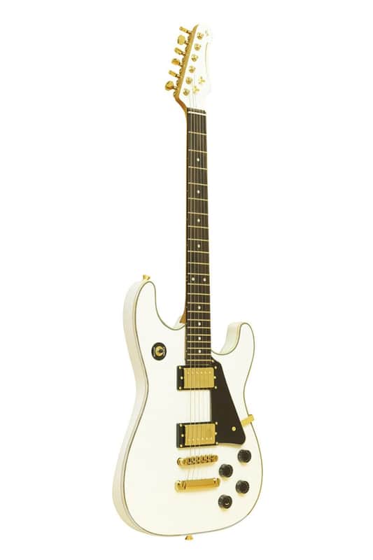 Stagg 30th Anniversary Legacy Mahogany HH Electric Guitar White – 30TH-LEGACY-WH image 1