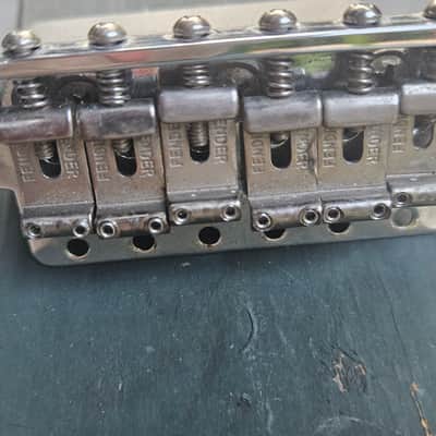 Fender Eric Johnson stratocaster bridge 2005 - Chrome image 2