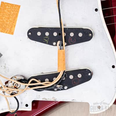 1987 Fender American Vintage '62 Stratocaster Candy Apple Red, 100% Original w/ Case, Corona image 20