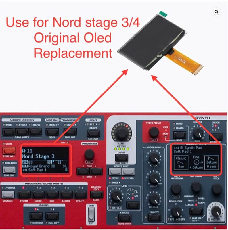 Nord - Wave 2 , Electro 5D/HP 6D , Stage 3 , Piano 3/4 - OLED display image 1