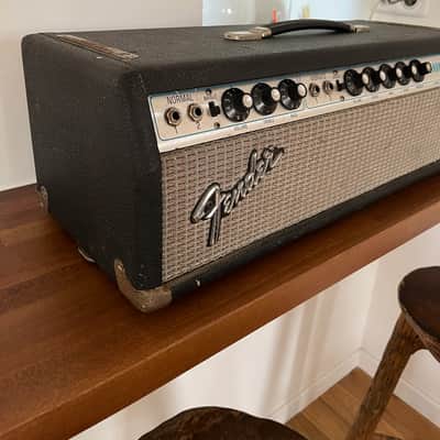 Fender Bandmaster "Drip Edge" 50-Watt 2-Channel Guitar Amp Head 1968 - 1969 - Silverface image 5