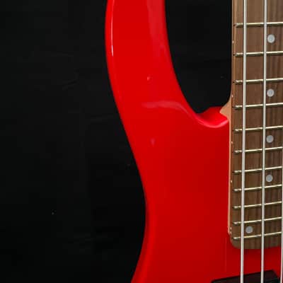 Vision JB8 Jazz Bass Starter Kit - Sosft case Jack and 35W Amplifer - Red - NEW image 7