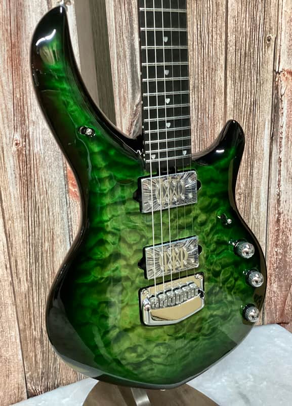 Ernie Ball Music Man BFR Majesty 6-String #42/100 - Malachite w/Softshell Case image 1