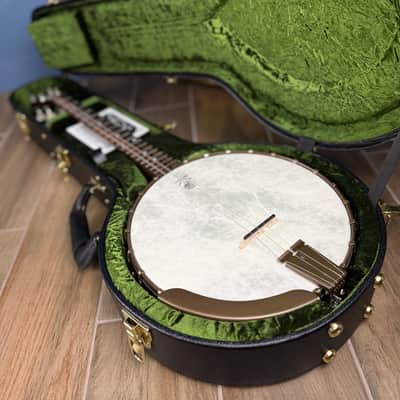 Custom Vega Senator 19-Fret Tenor Banjo with Fiberskin head, Vintage Star Hardware and Marbled Fretboard image 23