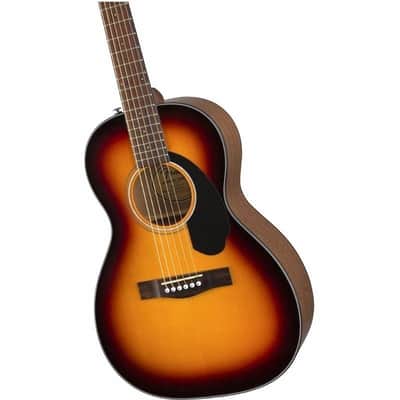 Fender CP-60S Sunburst Acoustic Parlor Guitar, Walnut Fingerboard #0970120032 image 3