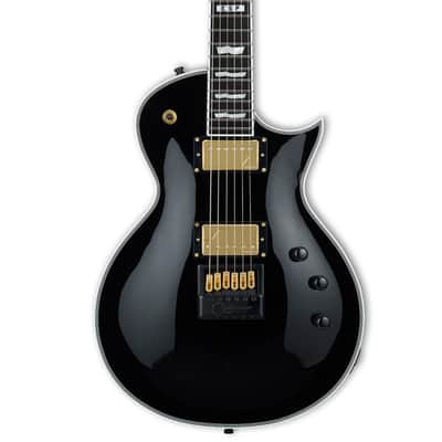 ESP E-II Eclipse Full Thickness Evertune Electric Guitar. Black image 1
