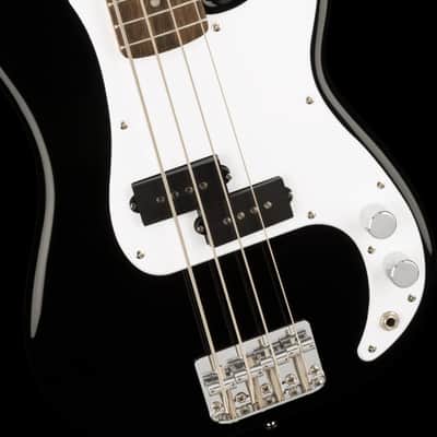 Fender Squier Mini Precision Bass Black Short-Scale Electric Bass Guitar image 3