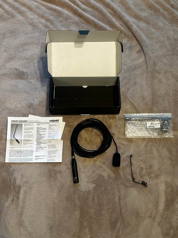 Audio-Technica U853R Cardioid Condenser Hanging Microphone 2010s - Black image 1