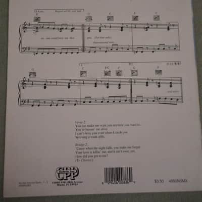 Belwin Wynonna "No One Else on Earth" Sheet Music 1992 image 2