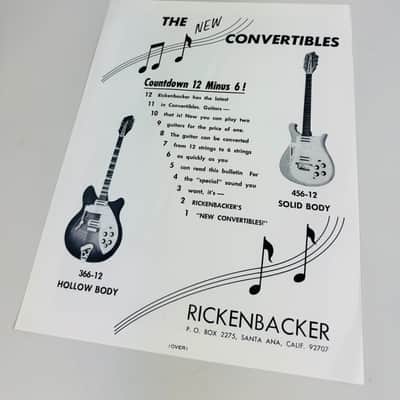 Rickenbacker Dealer Pack – Complete Transonic Era Portfolio 1973 image 15