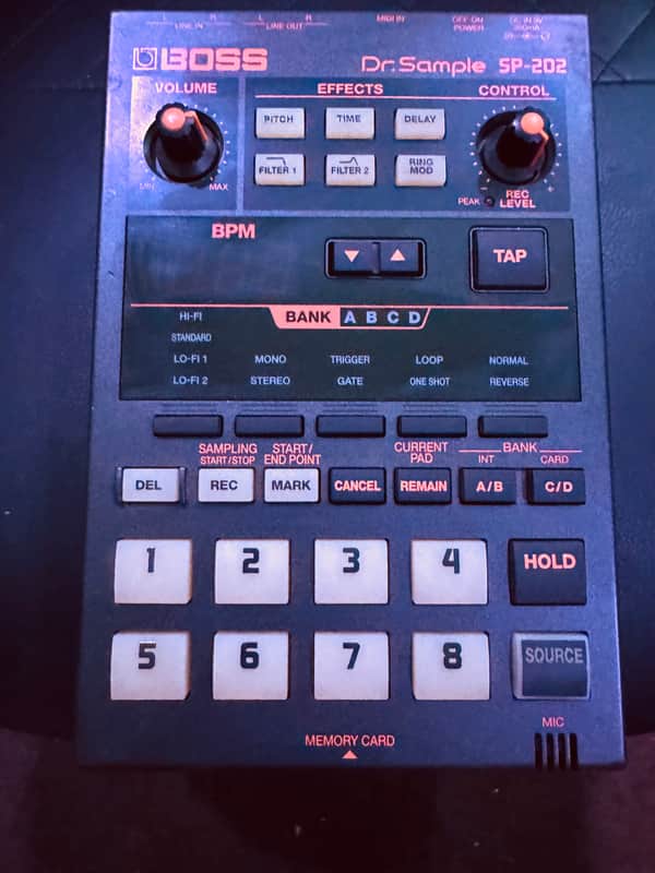 Boss SP-202 Dr. Sample 1998 - 2001 - Black image 1