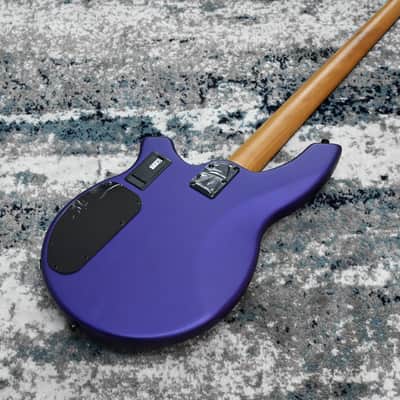 Sterling by Music Man Bongo 4-String Bass Guitar, Firemist Purple Satin image 7