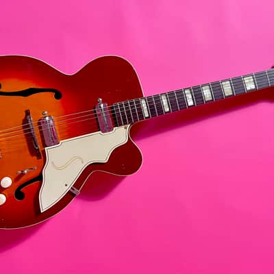 Silvertone 1425 Aristocrat 1955 - cherry sunburst 100% OG image 25