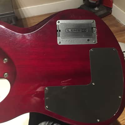 Line 6 JTV-89 James Tyler Variax Modeling Electric Guitar Blood Red image 4