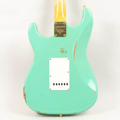 2021 Fender Custom Shop Ltd Ed 62 Stratocaster, Faded/Aged Sea Foam Green image 3