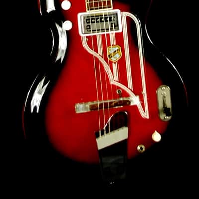 National Westwood 75 1964 Red Burst. "MAP GUITAR" by VALCO. Rare. Beautiful. image 1