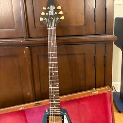 Gibson Custom Shop '58 Korina Flying V Reissue 2023--Pelham Blue--Dead Mint image 7