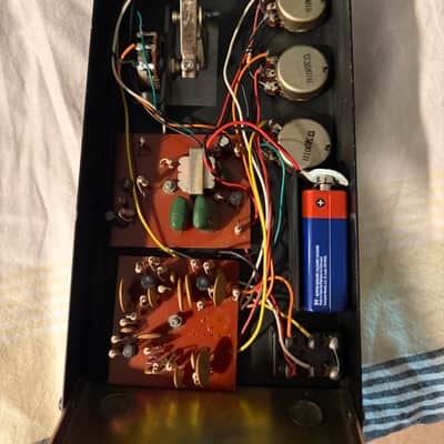 Luxor Wah Fuzz Late 1970s Japan Shin-Ei Made Rare Collector Pedal - Black image 8