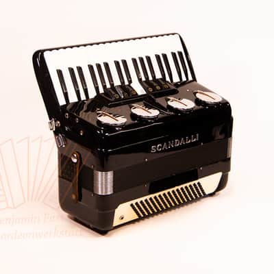 Akkordeon Scandalli Saxophonklappen black LMH gebraucht image 4