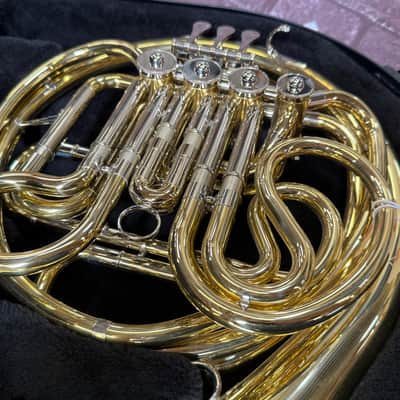 Yamaha YHR-567 Intermediate Double French Horn Lacquered Brass New Unplayed w/ Case Auth Dealer. #7676 image 13