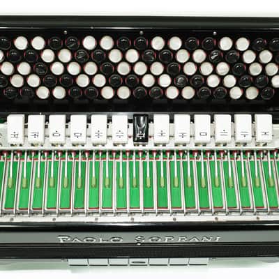 Paolo Soprani 5 Rows Button Accordion 120 Bass made in Italy, C Griff Professional Concert Accordeone de Botones for Adults, 2636 image 15